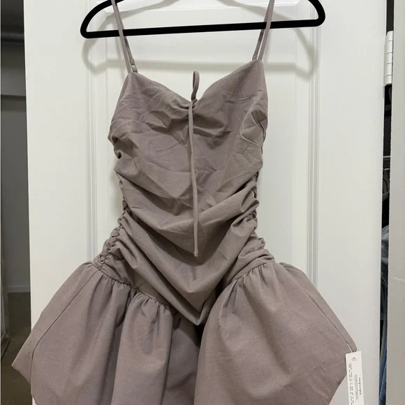 For Love And Lemons Taupe Mini Dress - Picture 6 of 7